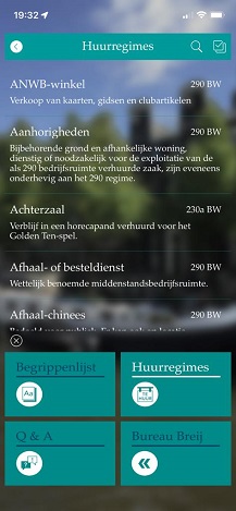 App foto huurregimes